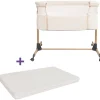 Co-Sleepers|Bundels & Combideals*Prénatal Teddy Co-sleeper Bella ivory white & Essential Co-sleeper matras
