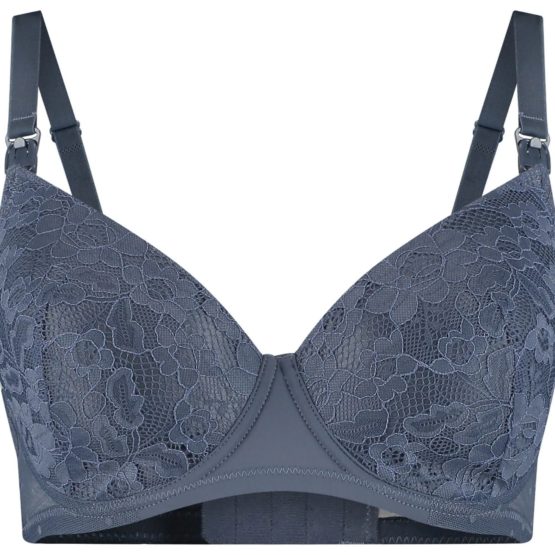 Borstkolven|Slips*Prénatal voedingsbh & slip Blue Grey