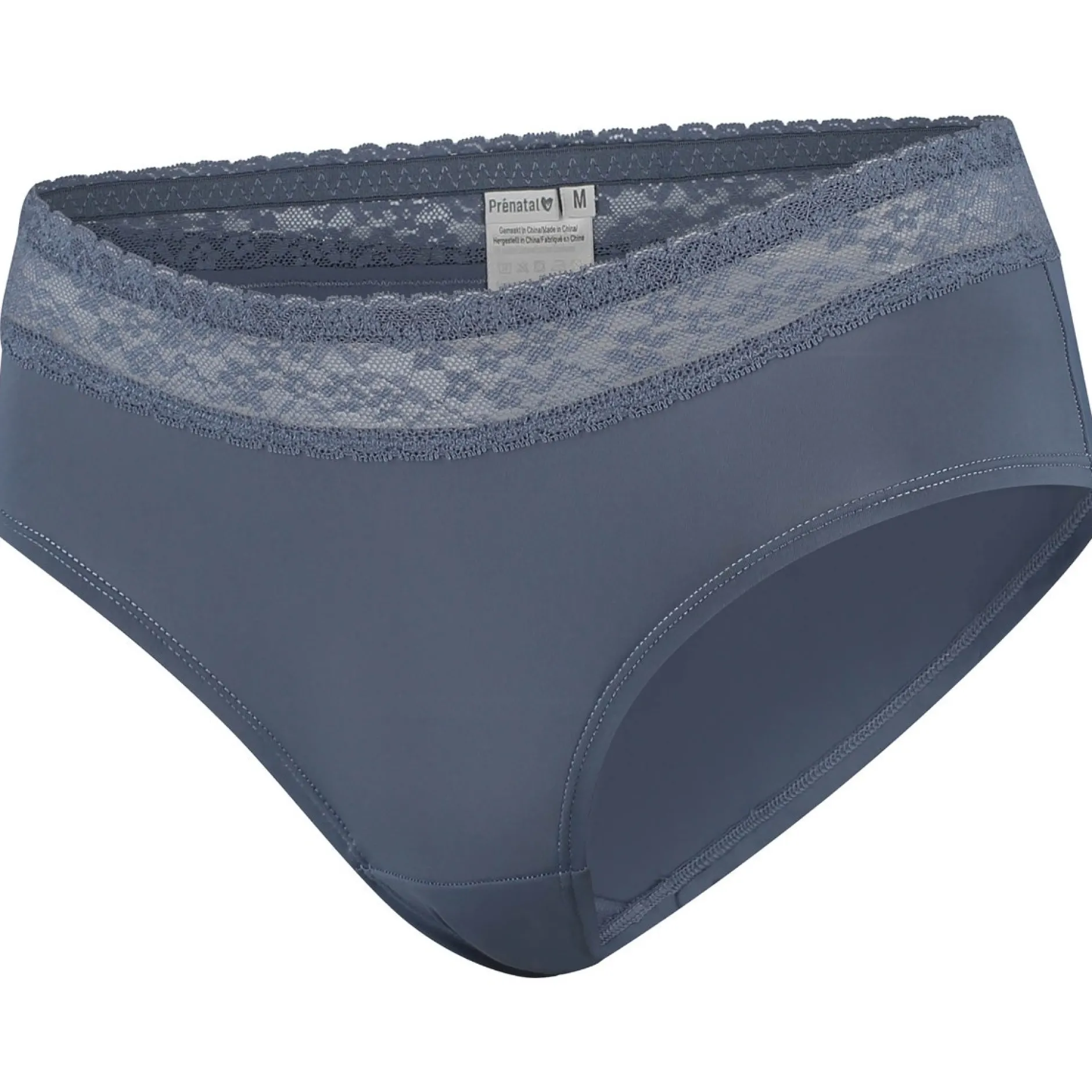 Borstkolven|Slips*Prénatal voedingsbh & slip Blue Grey