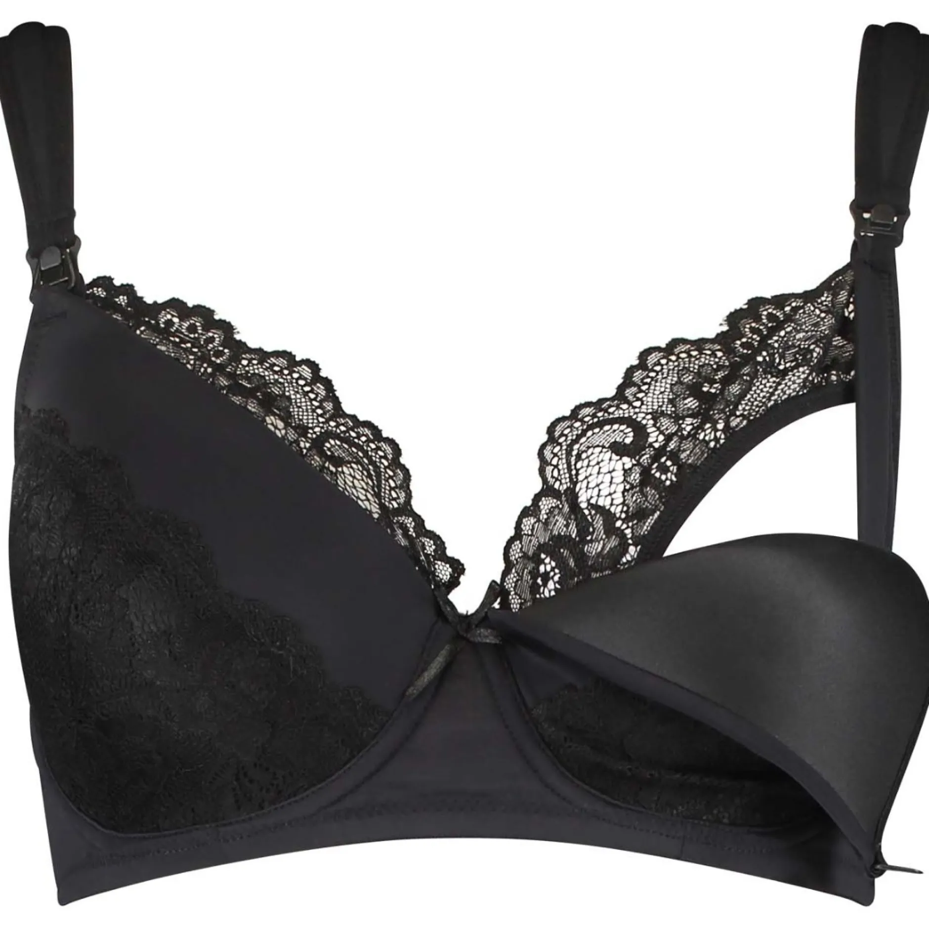 Borstkolven|Slips*Prénatal voedingsbh & slip Black