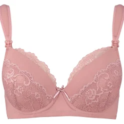 Borstkolven|Bh's*Prénatal voedingsbh effen roze Sugar Pink