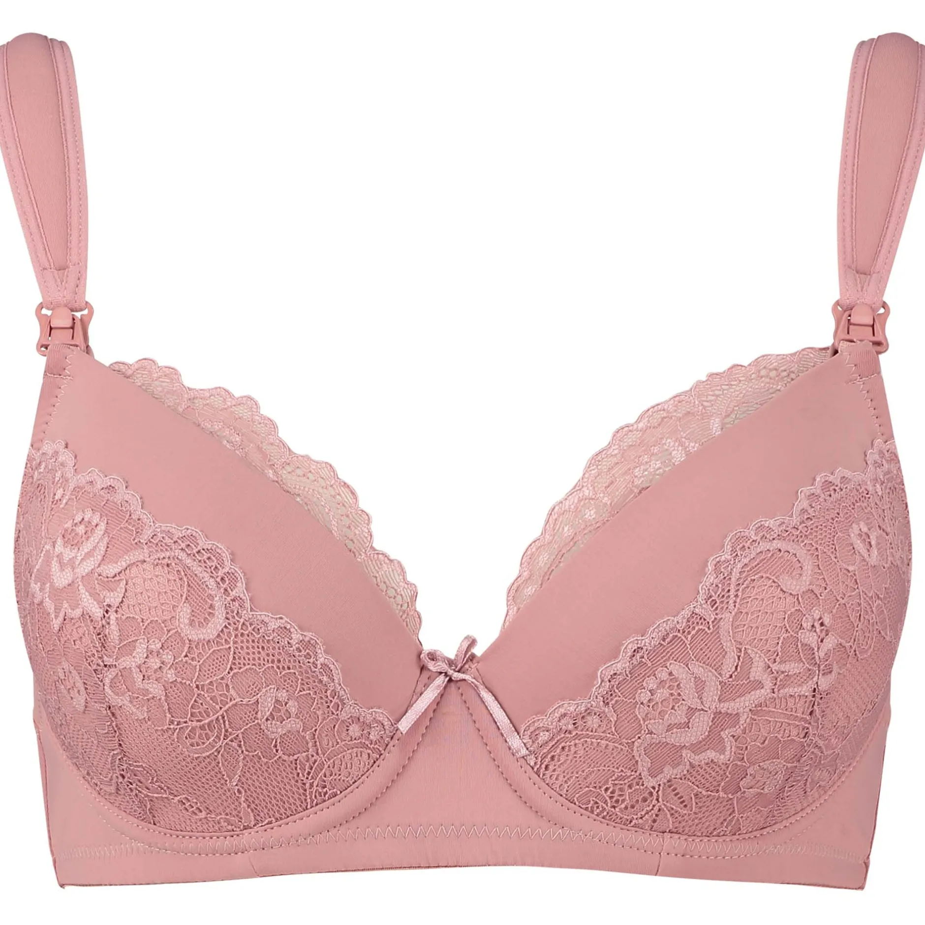 Borstkolven|Bh's*Prénatal voedingsbh effen roze Sugar Pink