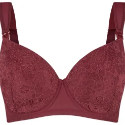 Borstkolven|Bh's*Prénatal voedingsbh effen rood Winered