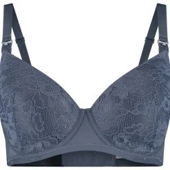 Borstkolven|Bh's*Prénatal voedingsbh effen blauw Blue Grey