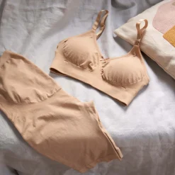 Borstkolven|Bh's*Prénatal voedingsbh voorgevormd   beige Beigebrown