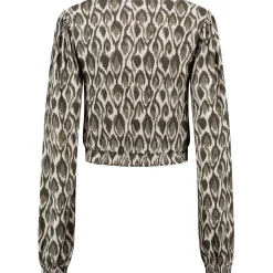 Voedingstops|Shirts & Tops*Prénatal voedingstop lange mouwen all over print beige Almond