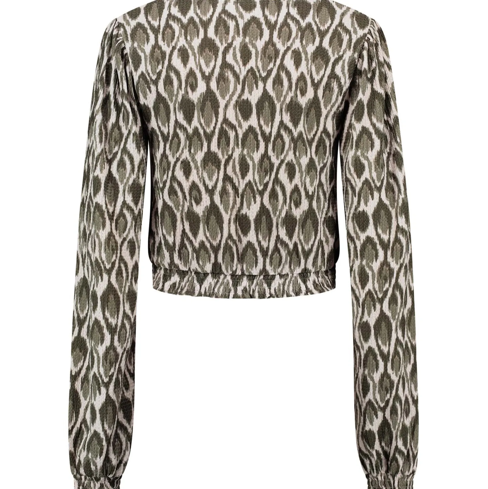 Voedingstops|Shirts & Tops*Prénatal voedingstop lange mouwen all over print beige Almond