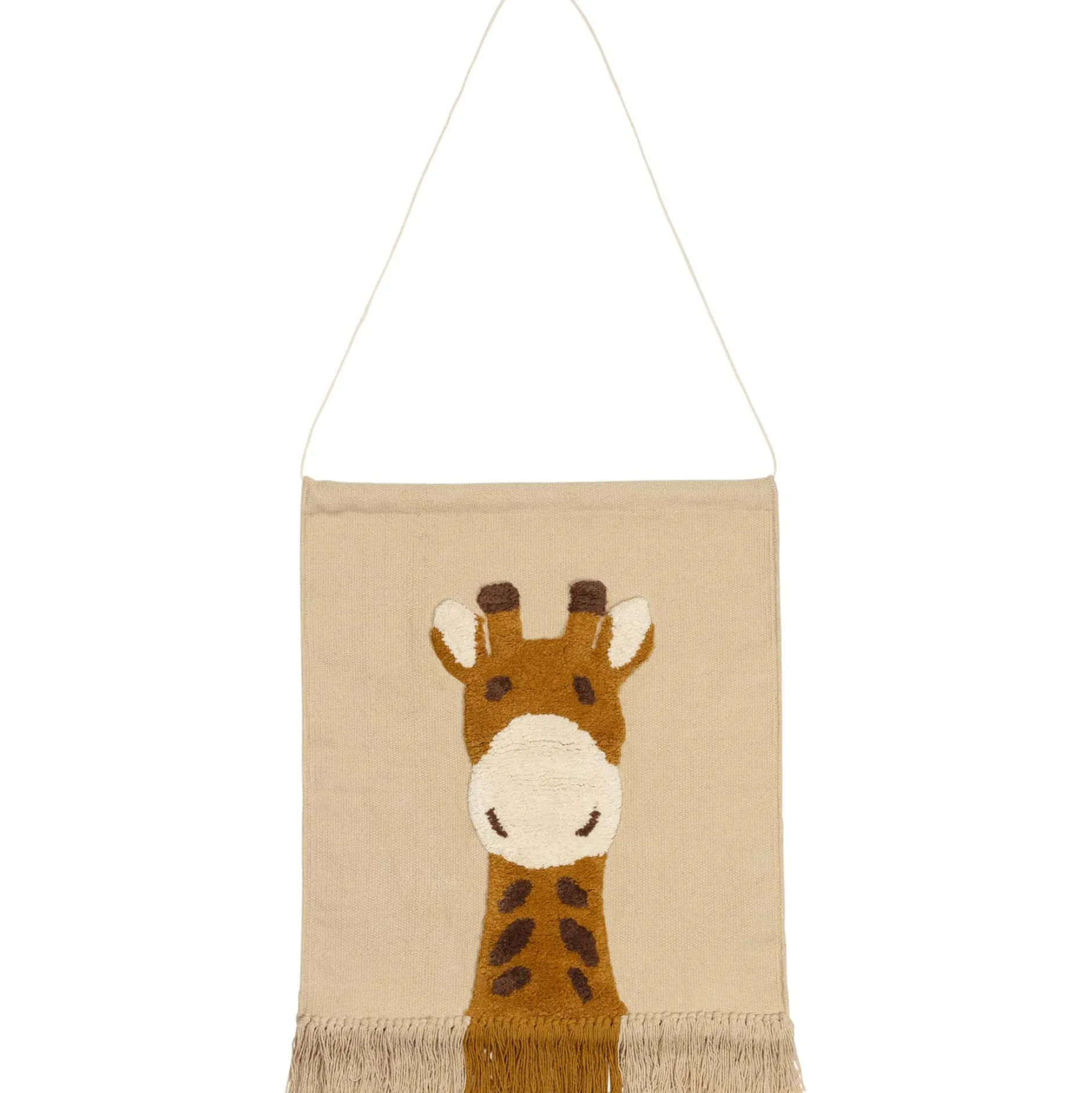 Wanddecoratie*Prénatal wandtapijt giraf beige