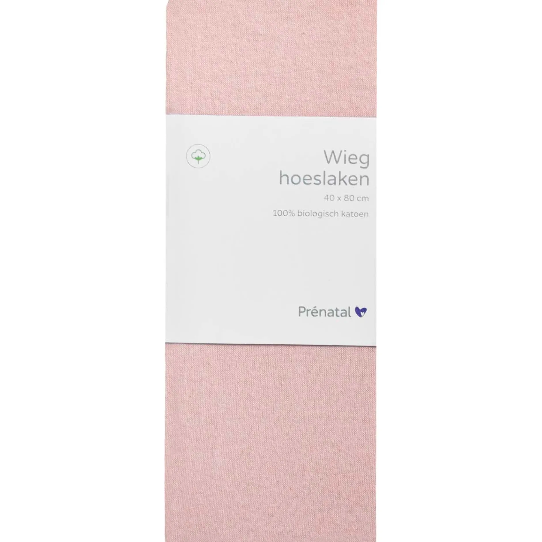 Hoeslakens*Prénatal wieghoeslaken roze