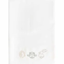 Lakens*Prénatal wieglaken kleine vriendjes wit