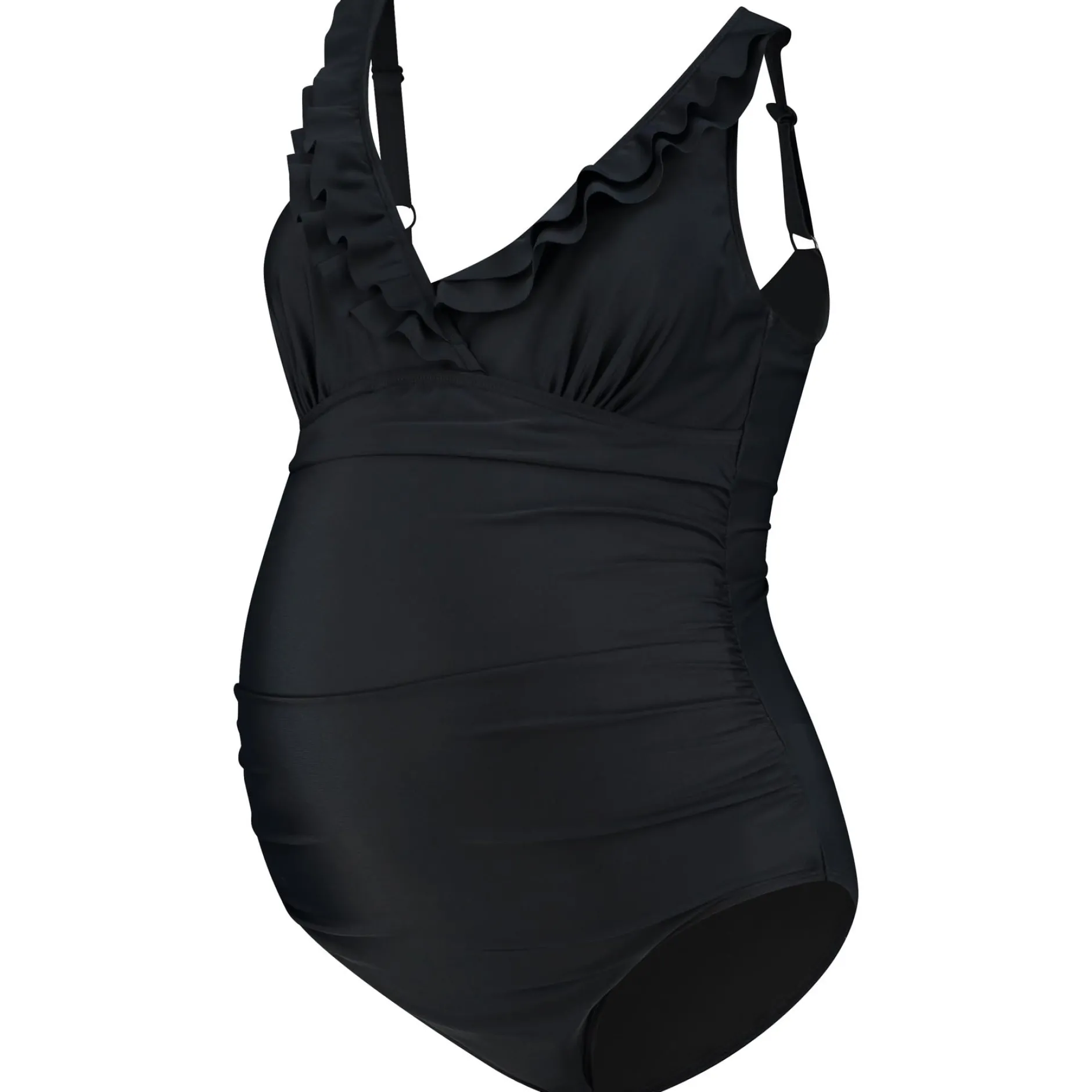 Badkleding*Prénatal zwangerschapsbadpak effen zwart Black
