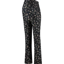 Broeken*Prénatal zwangerschapsbroek lang bloemen multi Black