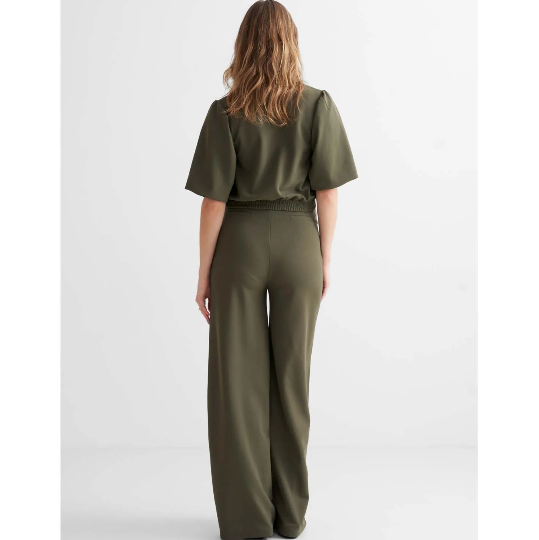 Broeken*Prénatal zwangerschapsbroek lang effen groen Dark Leaf Green