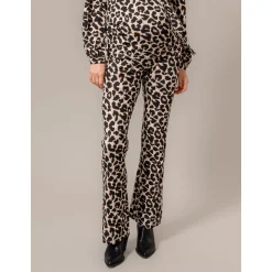 Broeken*Prénatal zwangerschapsbroek lang all over print beige Almond