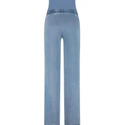 Broeken*Prénatal zwangerschapsbroek lang effen denim Light Blue Denim
