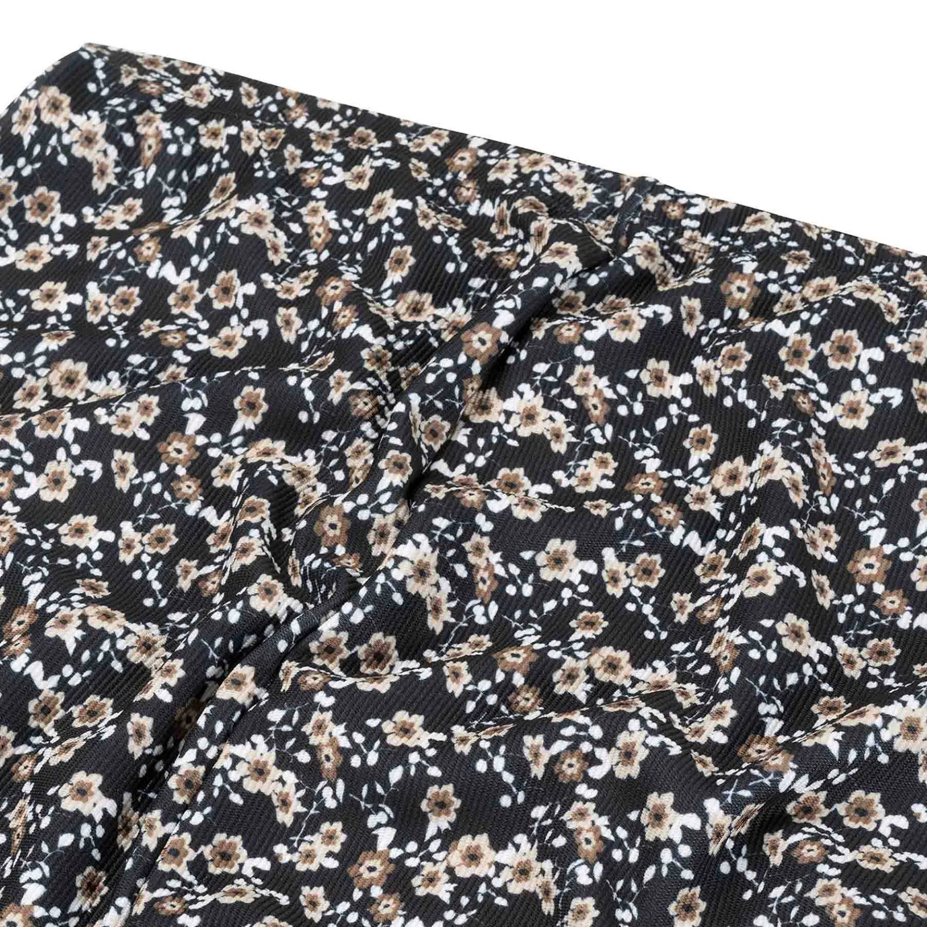Broeken*Prénatal zwangerschapsbroek lang all over print zwart Black