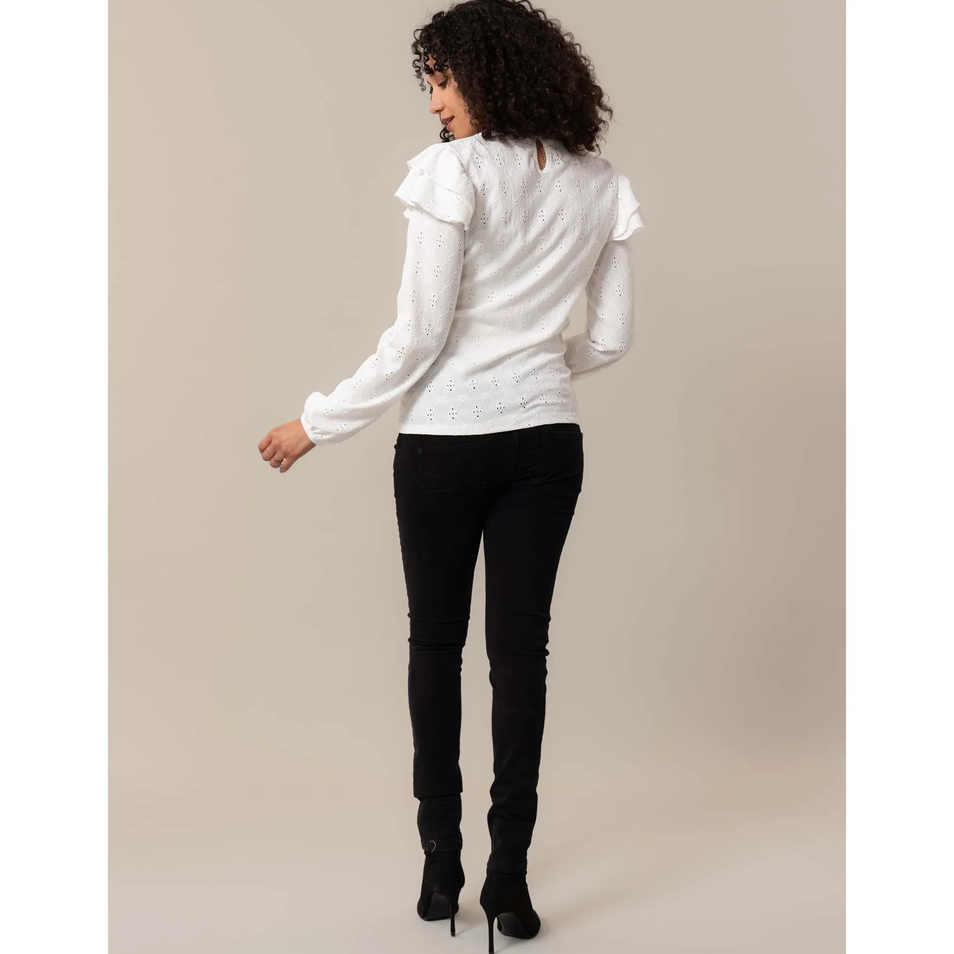 Broeken|Basics*Prénatal zwangerschapsbroek lang zwart Black
