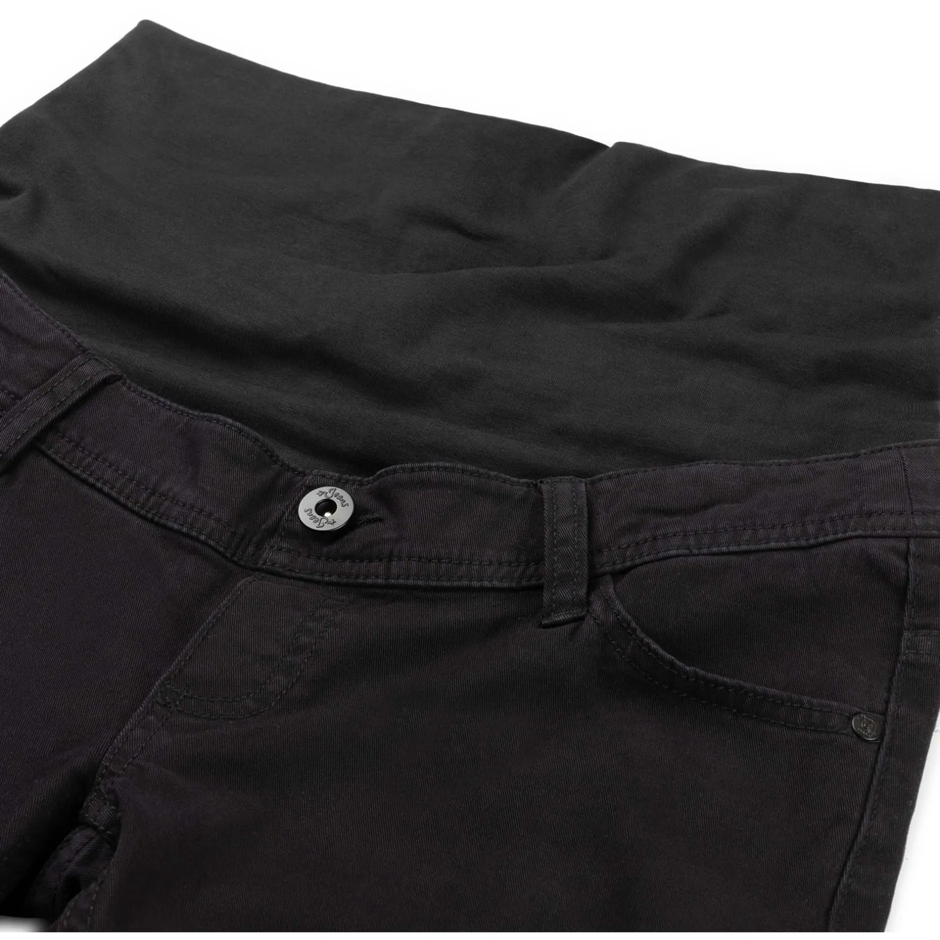 Broeken|Basics*Prénatal zwangerschapsbroek lang zwart Black