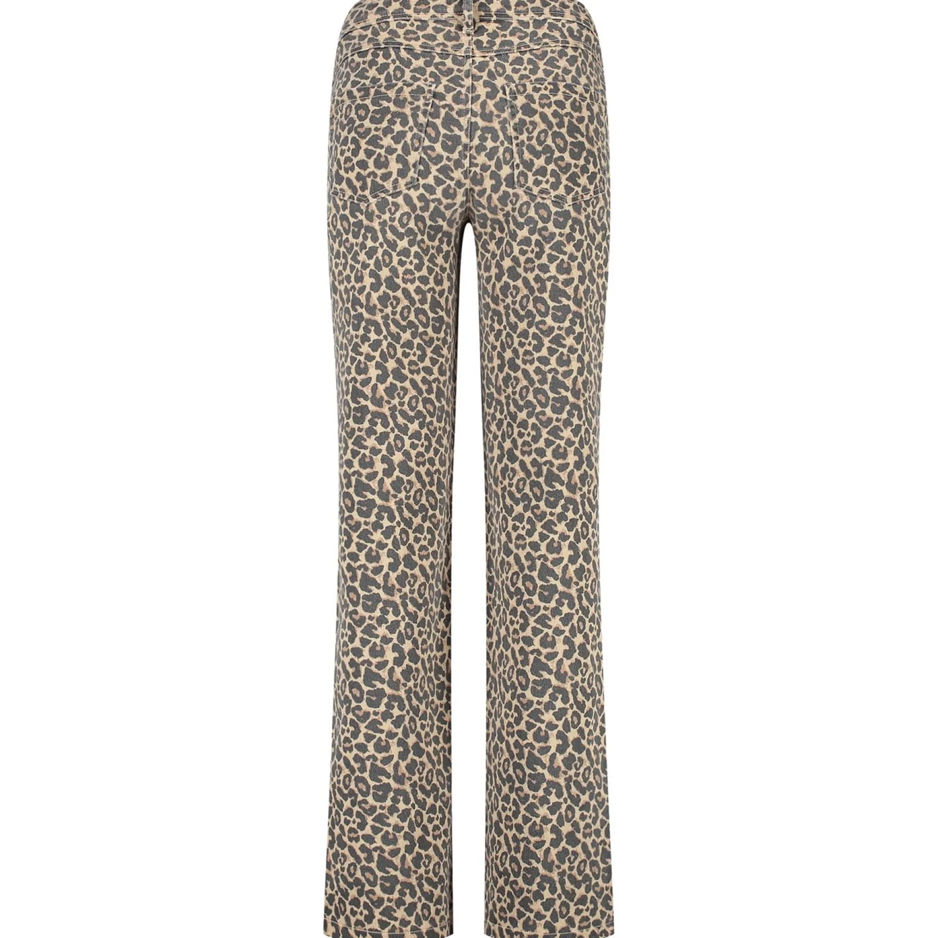 Broeken*Prénatal zwangerschapsbroek lang panterprint beige Almond