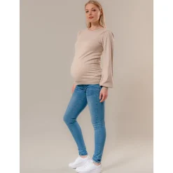Basics|Jeans*Prénatal zwangerschapsjeans lang effen blauw Light Blue Denim