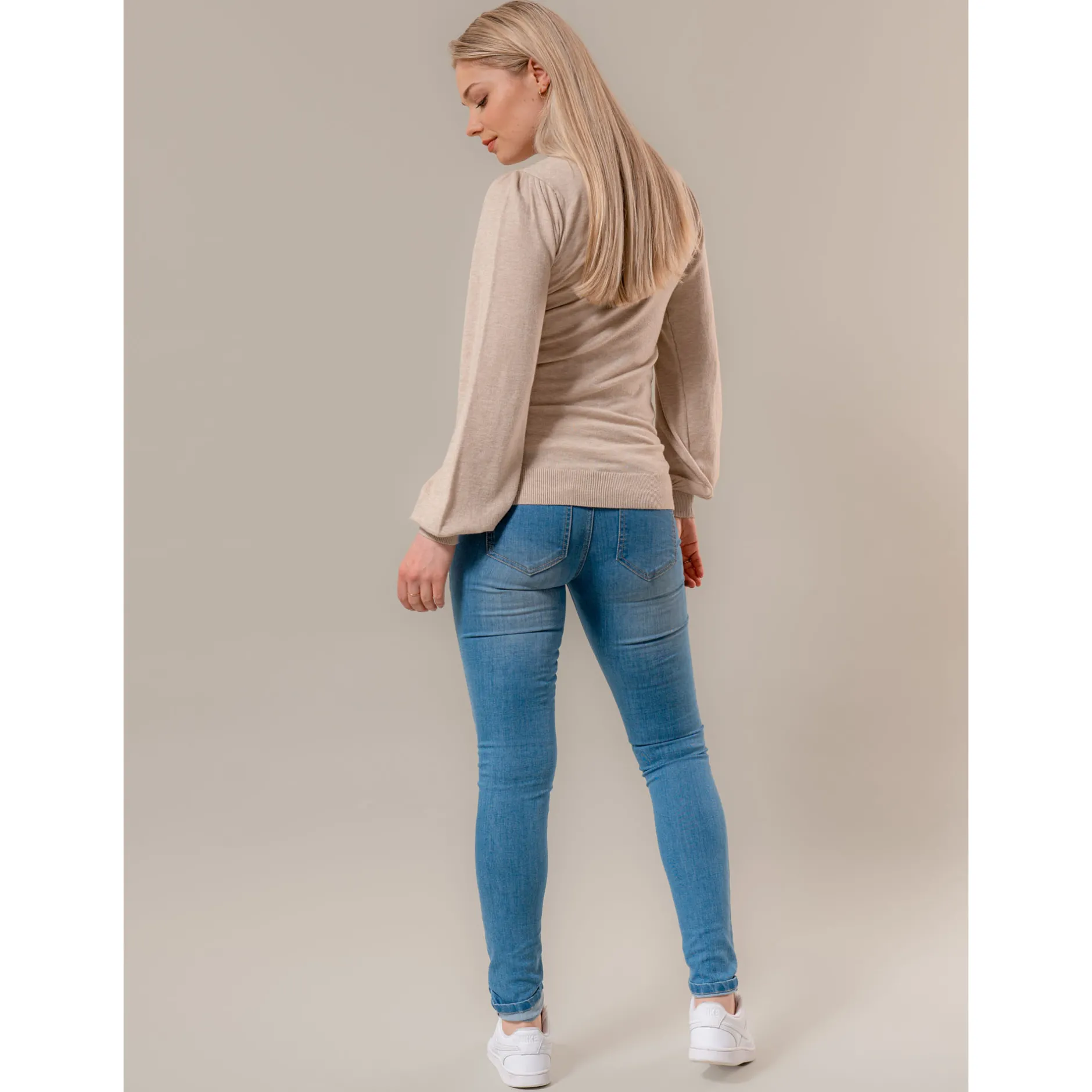 Basics|Jeans*Prénatal zwangerschapsjeans lang effen blauw Light Blue Denim