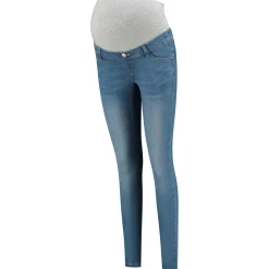 Basics|Jeans*Prénatal zwangerschapsjeans lang effen blauw Light Blue Denim