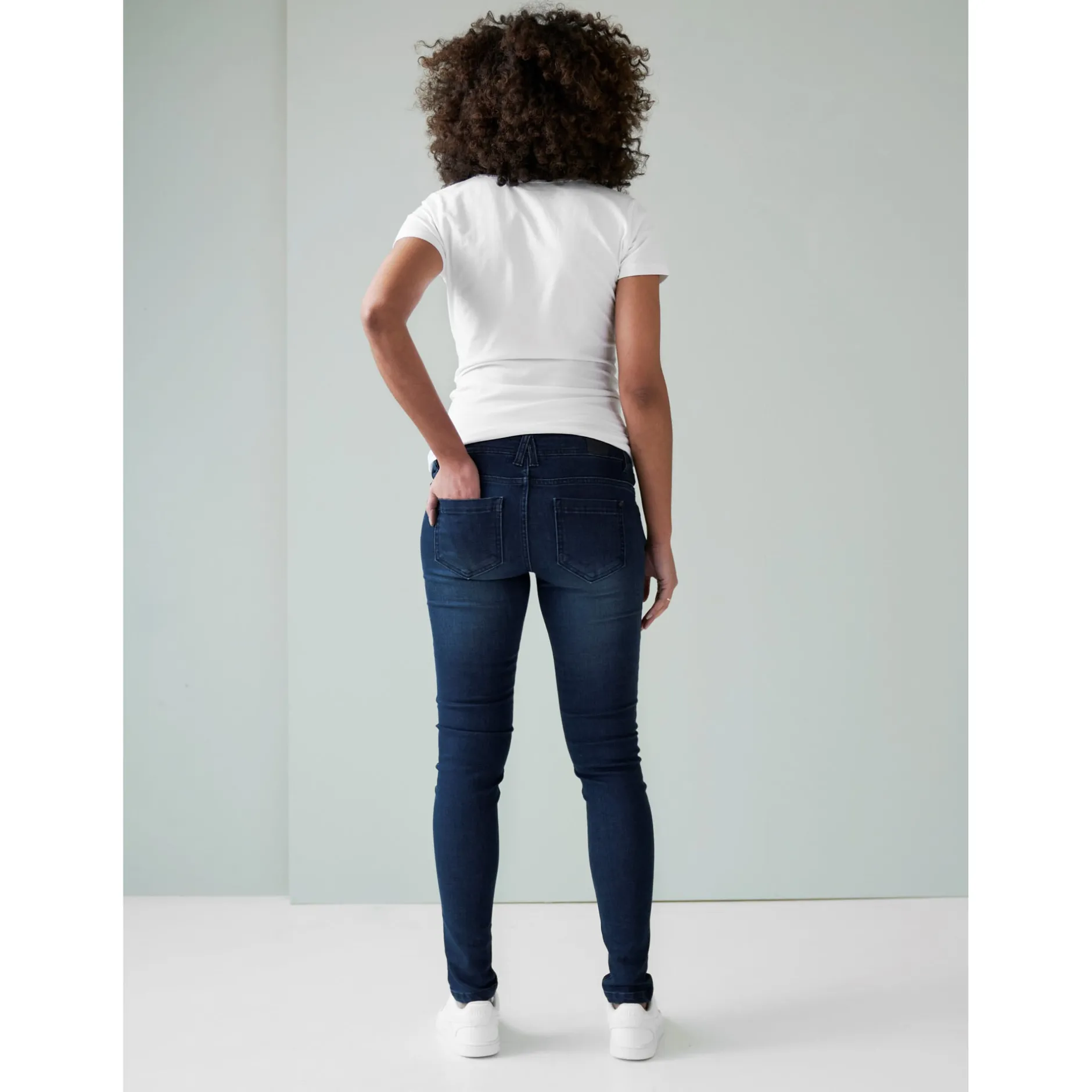 Basics|Jeans*Prénatal zwangerschapsjeans lang blauw Dark Blue Denim