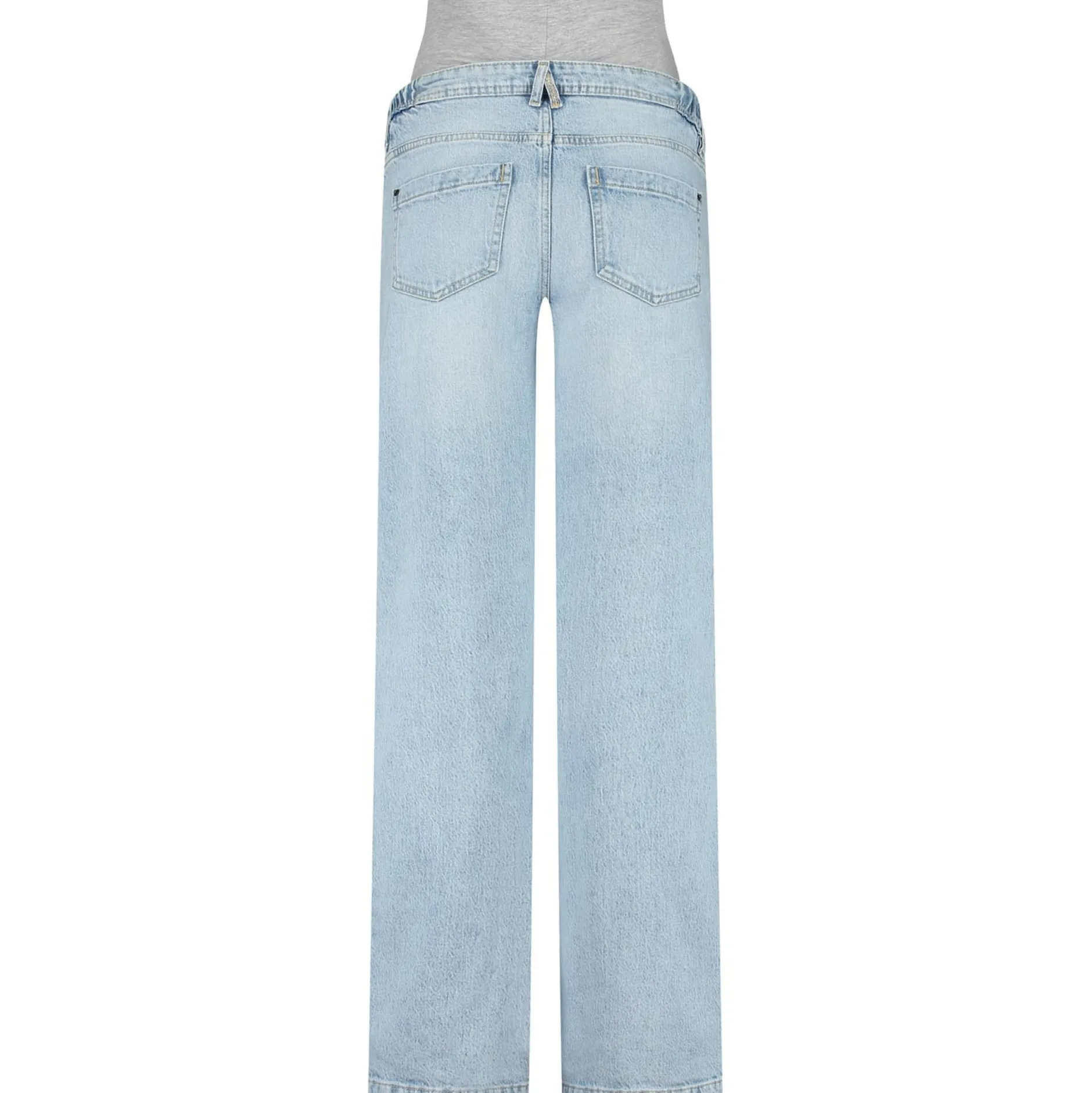 Basics|Broeken*Prénatal zwangerschapsjeans lang effen denim Mid Blue Denim