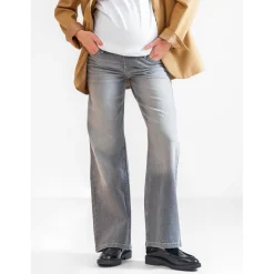 Basics|Jeans*Prénatal zwangerschapsjeans lang effen denim Light Grey Denim