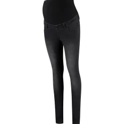 Basics|Jeans*Prénatal zwangerschapsjeans lang effen zwart Black Denim