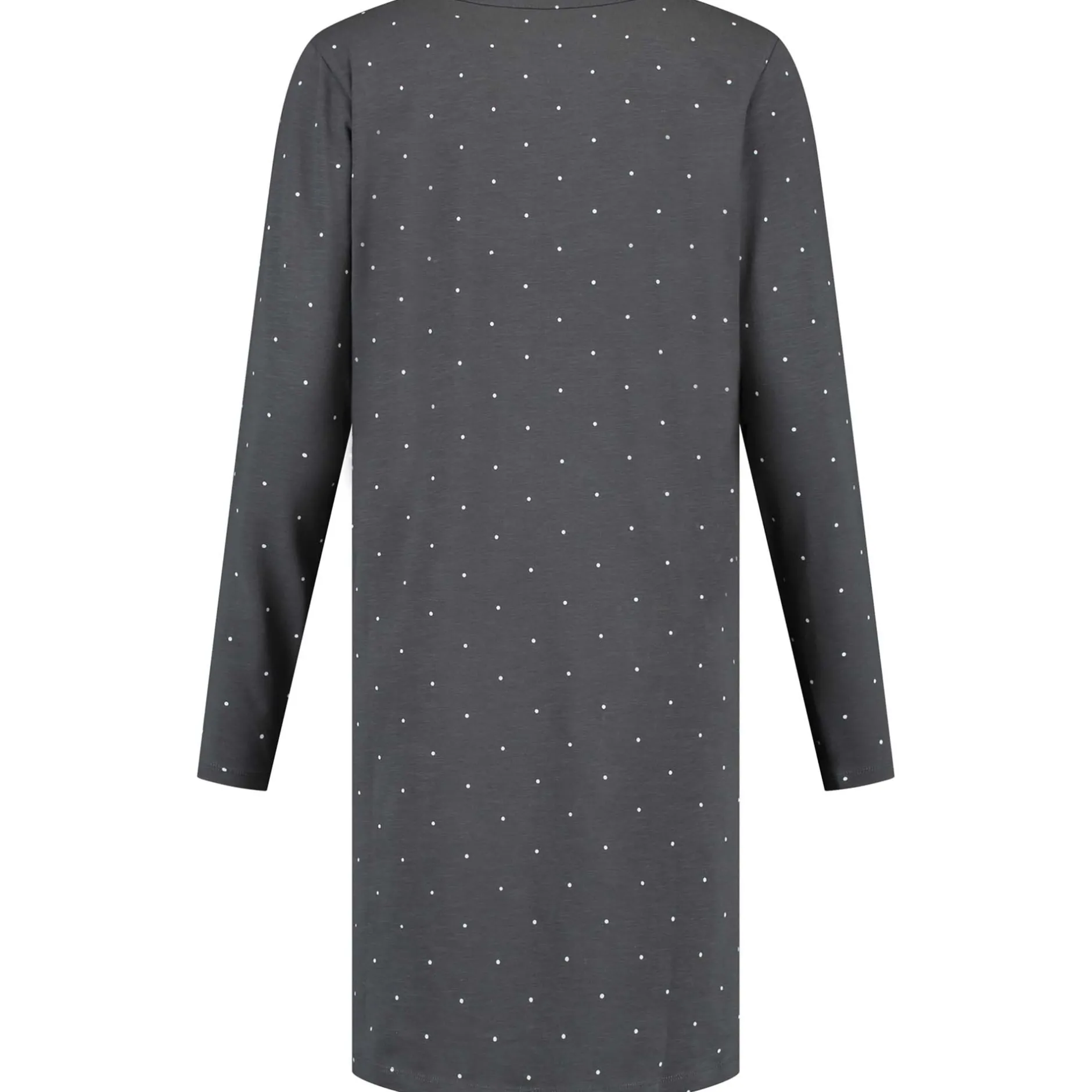 Pyjama's*Prénatal zwangerschapsnachtjapon lange mouwen all over print grijs Darkgrey