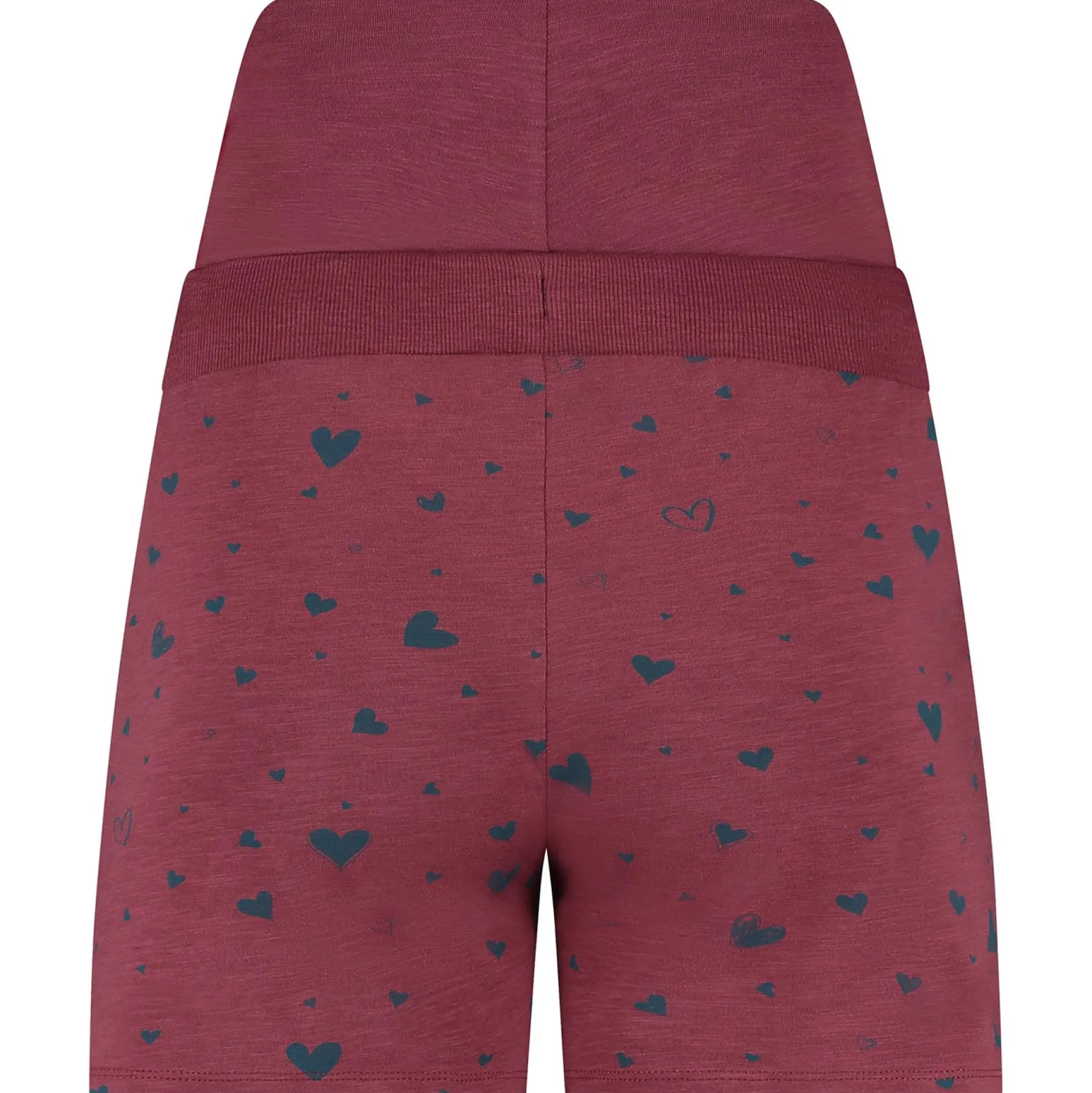 Pyjama's*Prénatal zwangerschapspyjama short kort hartjes rood Dark Redshade