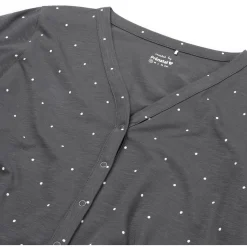 Pyjama's*Prénatal zwangerschapspyjama lange mouwen all over print grijs Darkgrey