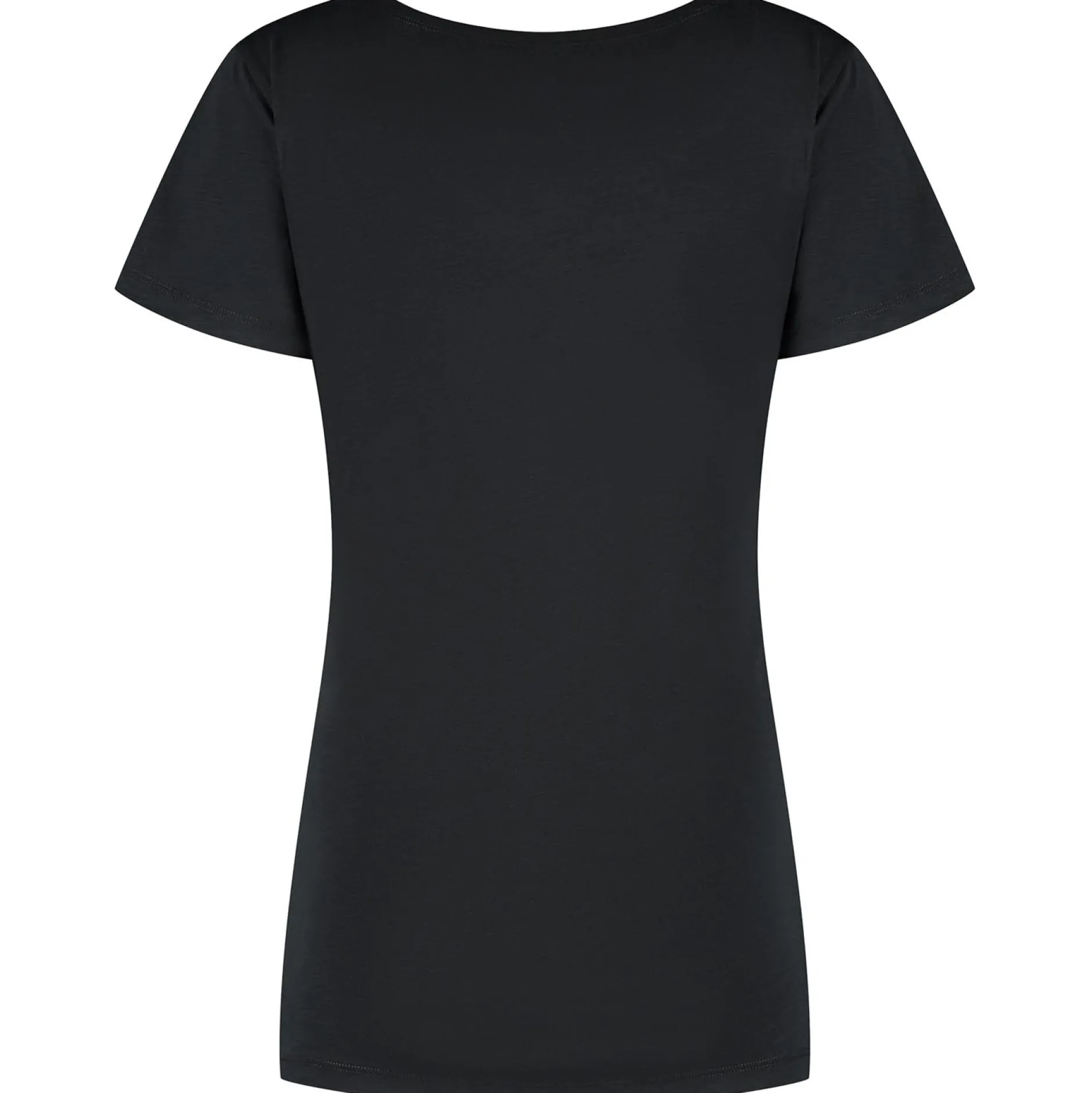 Pyjama's*Prénatal zwangerschapspyjama T-shirt korte mouwen effen zwart Black
