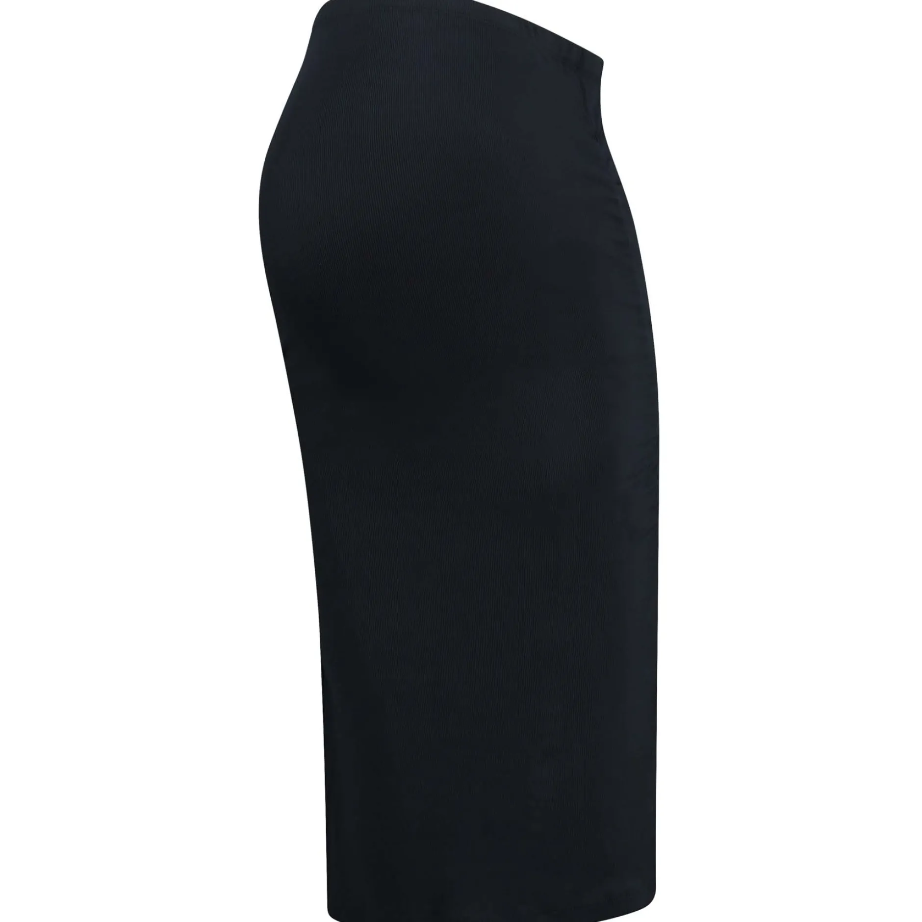 Basics|Jurken & Rokken*Prénatal zwangerschapsrok rib knielengte effen zwart Black