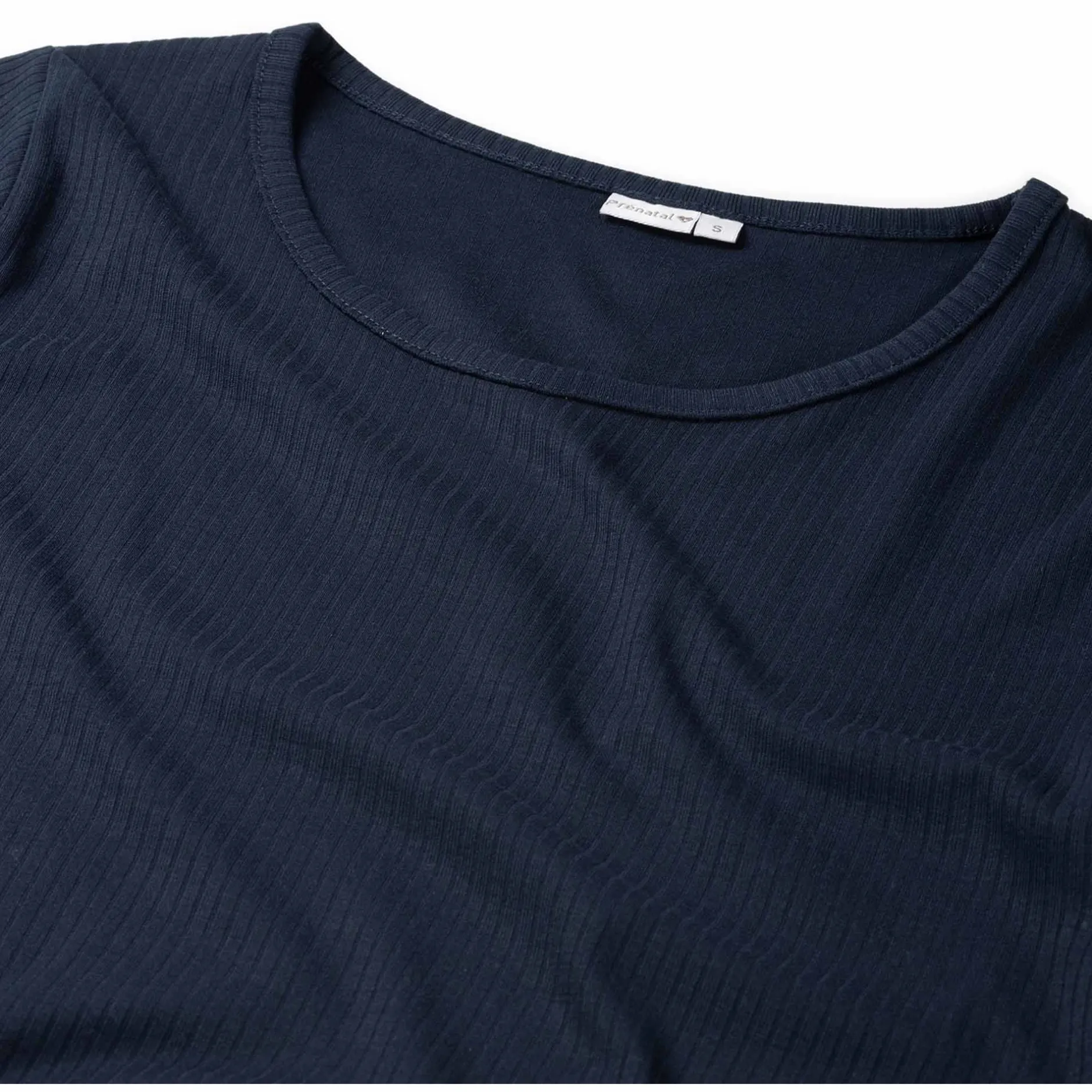 Basics|Shirts & Tops*Prénatal zwangerschapsshirt korte mouwen effen blauw Dark Navy Blue