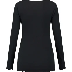 Basics|Shirts & Tops*Prénatal zwangerschapsshirt lange mouwen effen zwart Black
