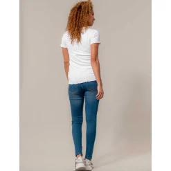 Basics|Shirts & Tops*Prénatal zwangerschapsshirt korte mouwen effen beige Ecru