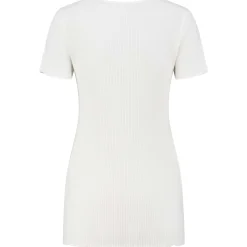 Basics|Shirts & Tops*Prénatal zwangerschapsshirt korte mouwen effen beige Ecru