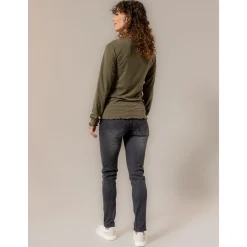 Basics|Shirts & Tops*Prénatal zwangerschapsshirt lange mouwen effen groen Forestgreen