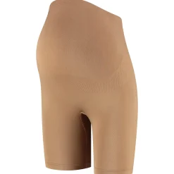 Slips*Prénatal zwangerschapsshort seamless lang effen bruin Taupebrown