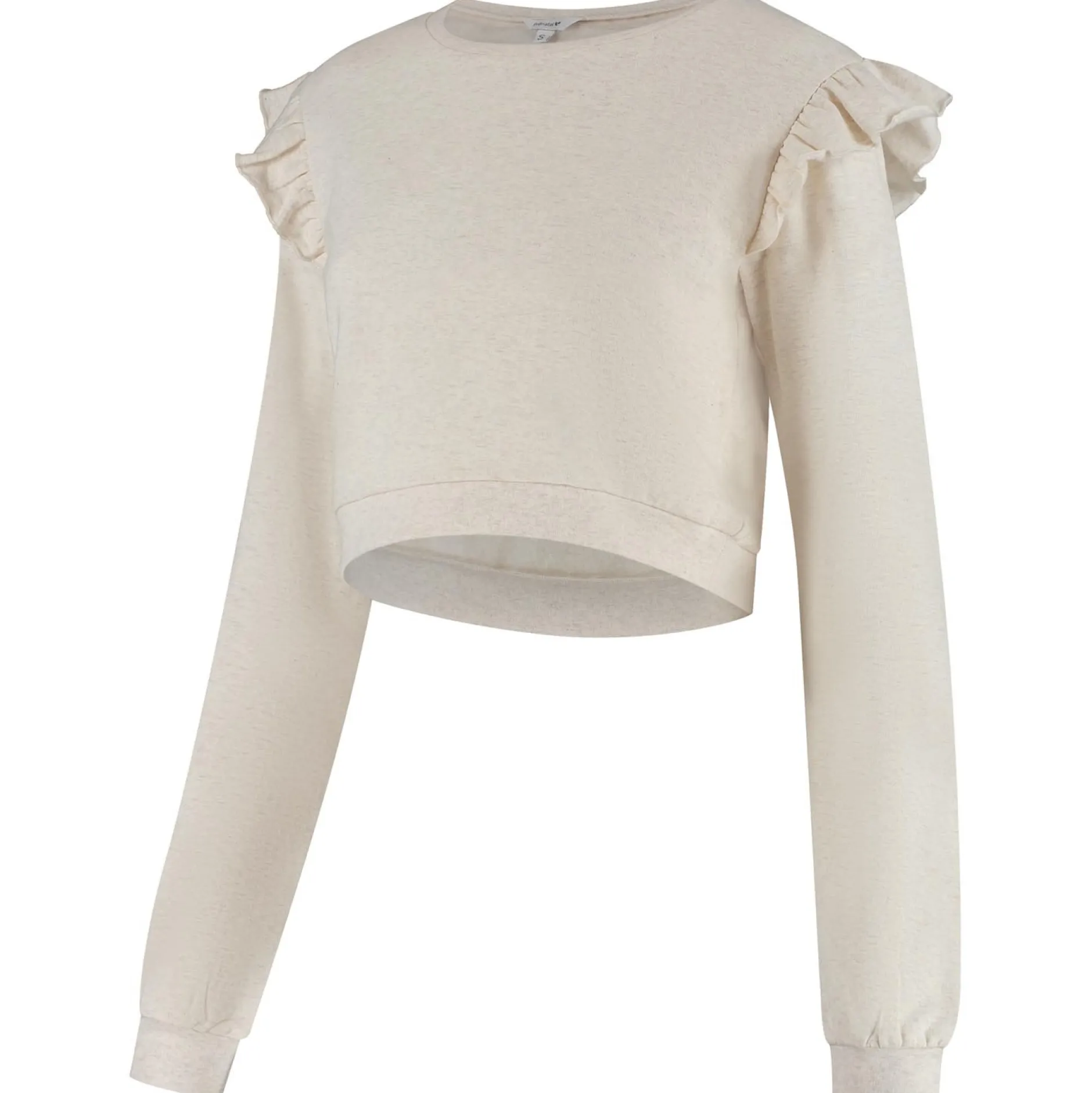 Truien & Vesten*Prénatal zwangerschapssweater lange mouwen effen beige Light Brown Melange
