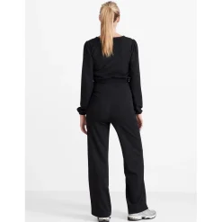Voedingstops|Shirts & Tops*Prénatal zwangerschapstop lange mouwen effen zwart Black