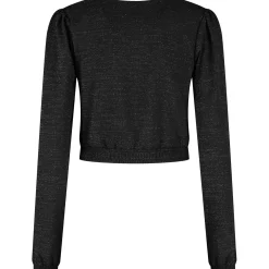 Voedingstops|Shirts & Tops*Prénatal zwangerschapstop lange mouwen effen zwart Black