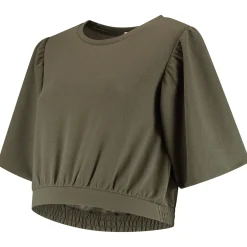 Shirts & Tops*Prénatal zwangerschapstop korte mouwen effen groen Dark Leaf Green