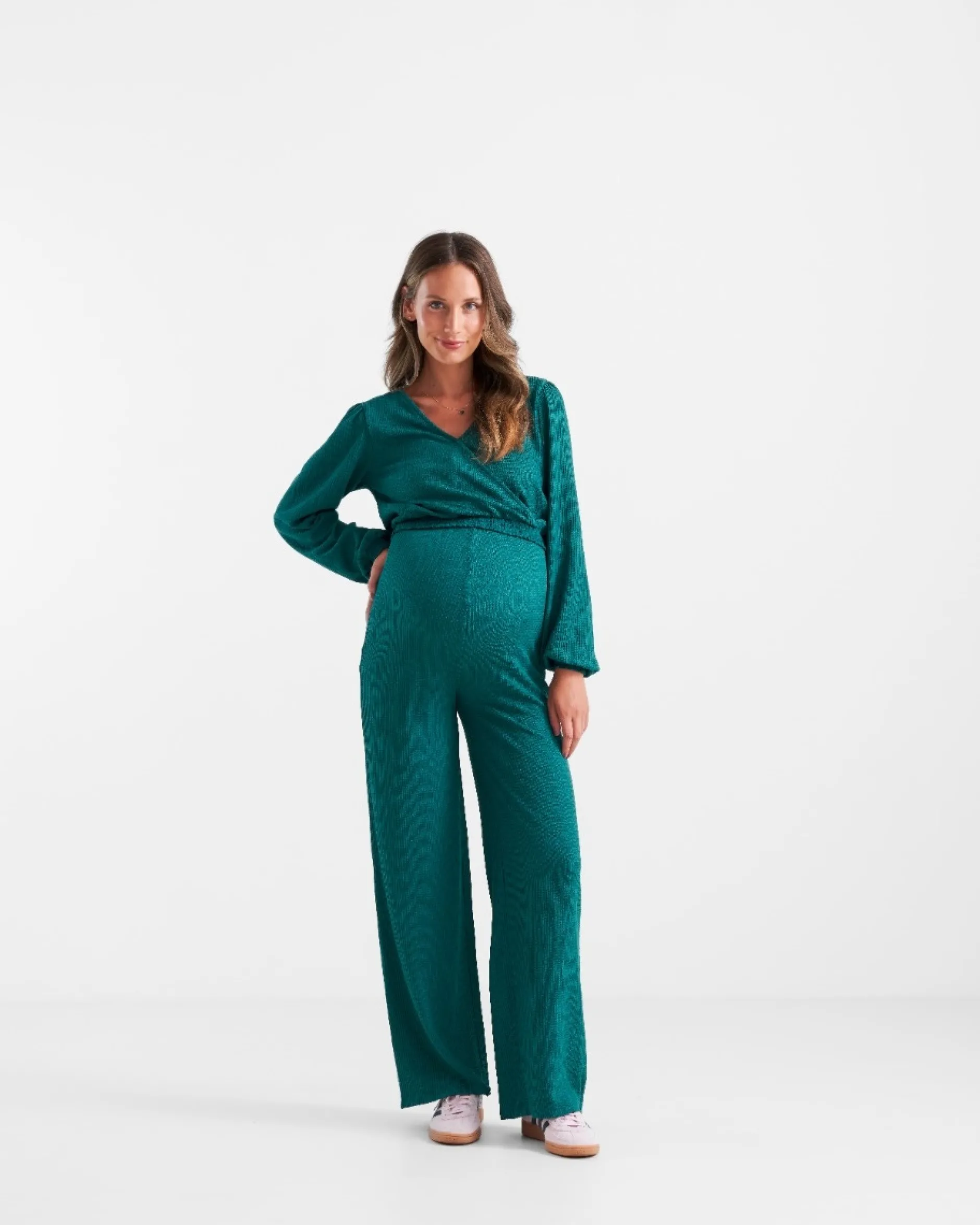 Complete Kledingsets|Shirts & Tops*Prénatal zwangerschapstop & broek turquoise Seagreen