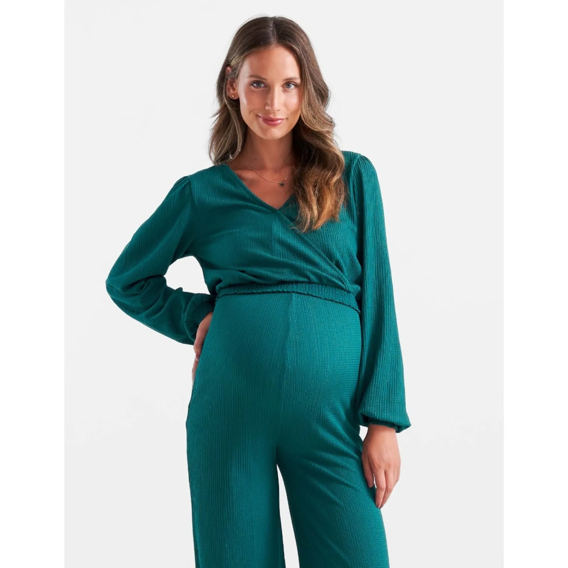Complete Kledingsets|Shirts & Tops*Prénatal zwangerschapstop & broek turquoise Seagreen