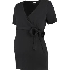Shirts & Tops*Prénatal zwangerschapstop korte mouwen effen zwart Black