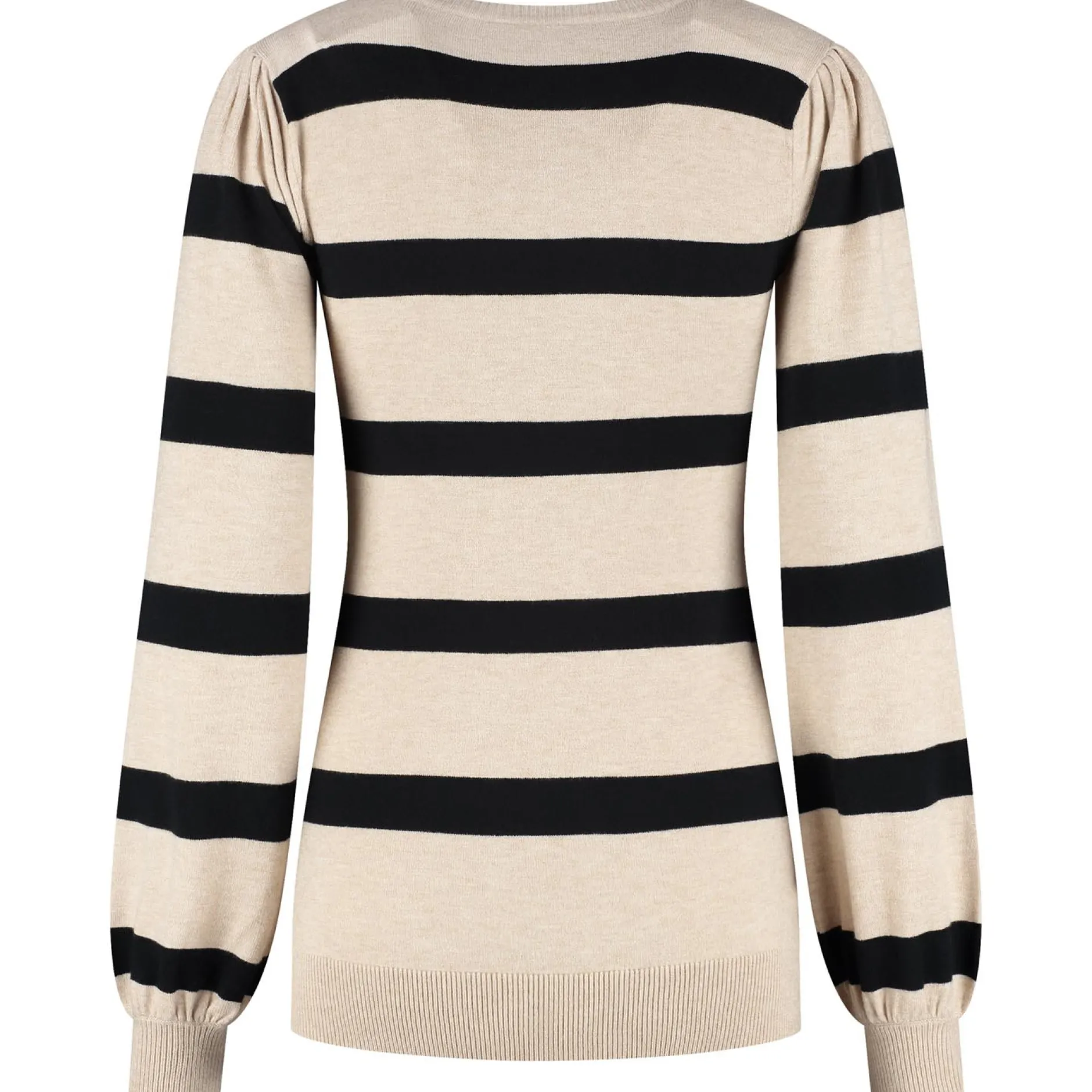 Truien & Vesten*Prénatal zwangerschapstrui lange mouwen strepen beige Light Brown Melange