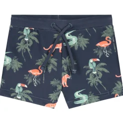 Zwembroeken|Zwemkleding*Prénatal zwemboxer dieren all over print blauw Dark Bluegrey